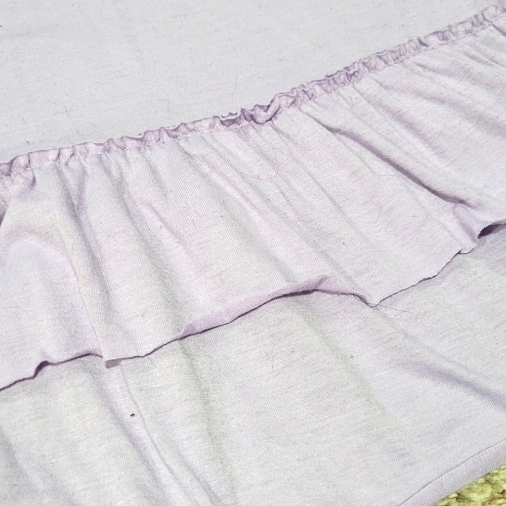 Long sleeve lavender ruffled top - Picture 2 of 2
